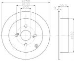 Textar 92126103 тормозной диск на TOYOTA COROLLA (CDE12_, ZZE12_, NDE12_, ZDE12_)