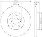Textar 92135800 тормозной диск на TOYOTA PREVIA (MCR3_, ACR3_, CLR3_)