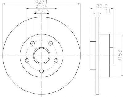 Textar 92142203 тормозной диск на RENAULT LAGUNA II (BG0/1_)