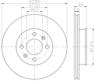 Textar 92144700 тормозной диск на HYUNDAI GETZ (TB)