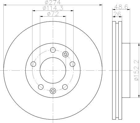 Textar 92146900 тормозной диск на KIA CARNIVAL I (UP)