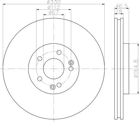 Textar 92151000 тормозной диск на MERCEDES-BENZ CLK (C209)