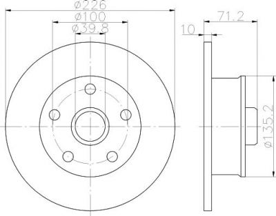 Textar 92153800 тормозной диск на VW PASSAT Variant (3A5, 35I)