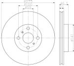 Textar 92156200 тормозной диск на TOYOTA YARIS (NHP13_, NSP13_, NCP13_, KSP13_, NLP13_)