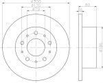 Textar 92157600 тормозной диск на FIAT DUCATO c бортовой платформой/ходовая часть (250, 290)