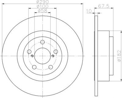 Textar 92158800 тормозной диск на SUBARU OUTBACK (BE, BH)