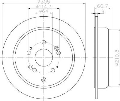 Textar 92162500 тормозной диск на HONDA CR-V II (RD_)