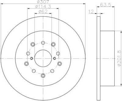 Textar 92170803 тормозной диск на TOYOTA CELSIOR (UCF3_)