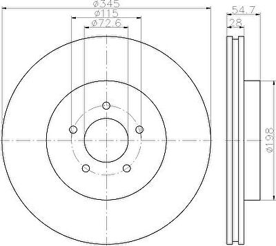 Textar 92177105 тормозной диск на CHRYSLER 300 C Touring (LX)