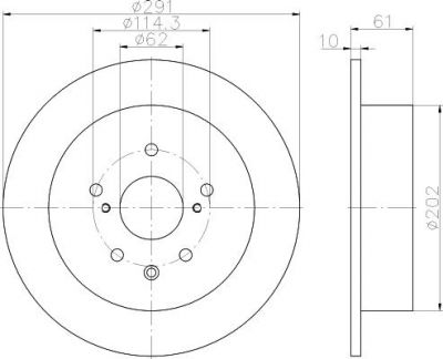 Textar 92179803 тормозной диск на TOYOTA CROWN седан (CRS_, JZS_, GRS18_, UZS_)