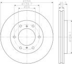 Textar 92180203 тормозной диск на MITSUBISHI PAJERO SPORT II (KH_, KG_)