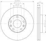 Textar 92195505 тормозной диск на RENAULT MEGANE III Наклонная задняя часть (BZ0_)
