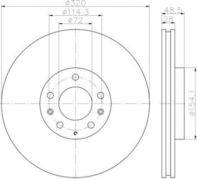 Textar 92203403 тормозной диск на MAZDA CX-7 (ER)