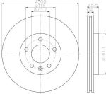 Textar 92205605 тормозной диск на CHEVROLET CRUZE Station Wagon (J308)
