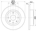Textar 92225103 тормозной диск на CHEVROLET EPICA (KL1_)