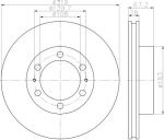 Textar 92230403 тормозной диск на TOYOTA FJ CRUISER (GSJ1_)