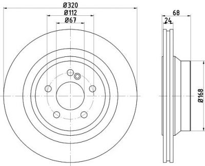 Textar 92233705 тормозной диск на MERCEDES-BENZ E-CLASS T-Model (S212)