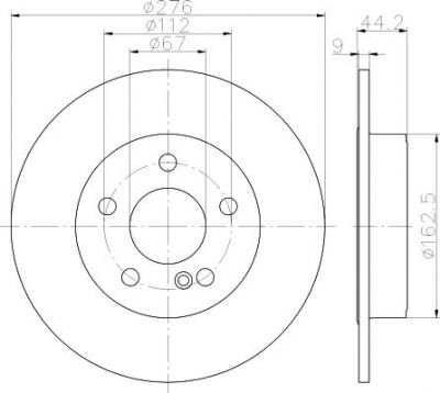 Textar 92241303 тормозной диск на MERCEDES-BENZ B-CLASS (W246, W242)