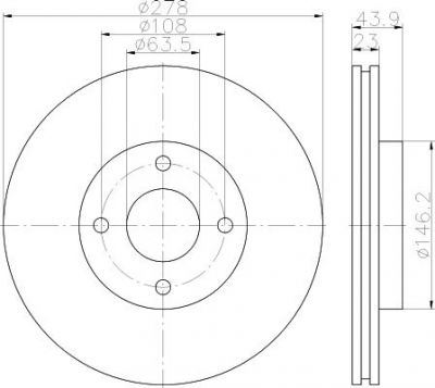 Textar 92252403 тормозной диск на FORD TRANSIT COURIER Kombi