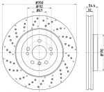 Textar 92254405 тормозной диск на MERCEDES-BENZ GLE (W166)