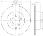 Textar 92255103 тормозной диск на MITSUBISHI ASX (GA_W_)