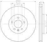 Textar 92256803 тормозной диск на OPEL ZAFIRA TOURER C (P12)
