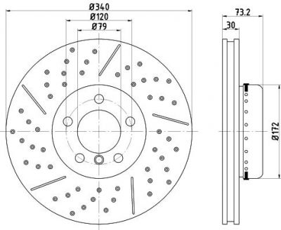 Textar 92265025 тормозной диск на 1 (F20)