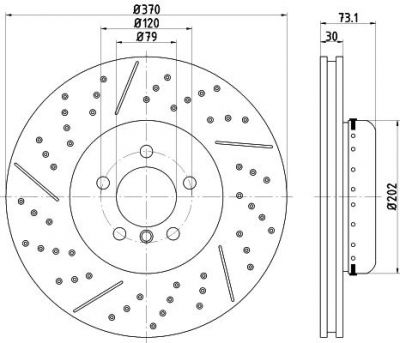 Textar 92265425 тормозной диск на 4 Gran Coupe (F36)