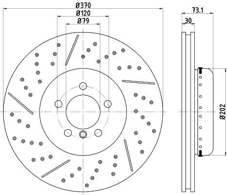 Textar 92265425 тормозной диск на 4 Gran Coupe (F36)