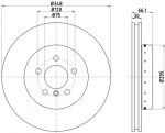 Textar 92265725 тормозной диск на 5 (F10, F18)