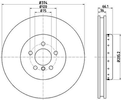 Textar 92266025 тормозной диск на 6 купе (F13)