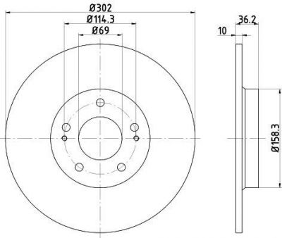 Textar 92267403 тормозной диск на MITSUBISHI ASX (GA_W_)