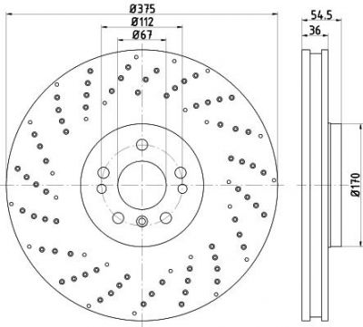 Textar 92279805 тормозной диск на MERCEDES-BENZ GLE (W166)