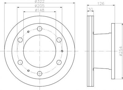 Textar 93084300 тормозной диск на FORD Cargo