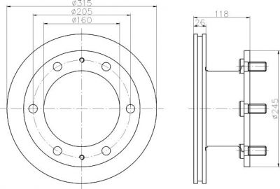 Textar 93084600 тормозной диск на IVECO Zeta