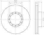 Textar 93085200 тормозной диск на IVECO EuroTech MP