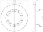 Textar 93088300 тормозной диск на SCANIA P,G,R,T - series