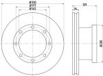Textar 93127700 тормозной диск на MAN L 2000