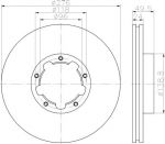 Textar 93185300 тормозной диск на NISSAN CABSTAR E
