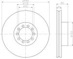 Textar 93192600 тормозной диск на RENAULT TRUCKS Midlum