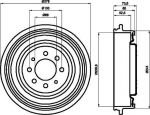 Textar 94013700 тормозной барабан на RENAULT SCЙNIC I (JA0/1_)