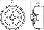 Textar 94022300 тормозной барабан на OPEL CORSA B (73_, 78_, 79_)