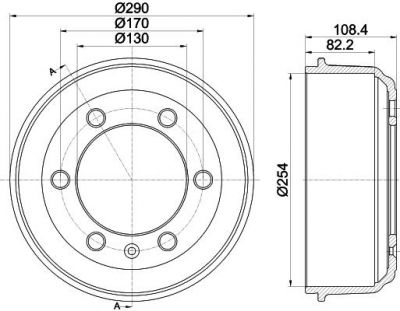 Textar 94032000 тормозной барабан на LTI TX