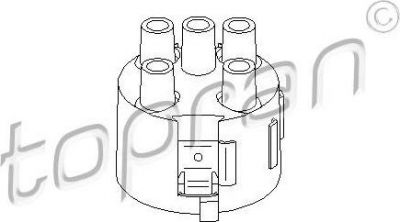 Topran 100 277 крышка распределителя зажигания на VW PASSAT (32B)