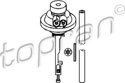 Topran 100 577 вакуумный элемент, карбюратор на AUDI 80 (81, 85, B2)
