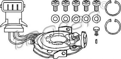 Topran 100 665 датчик, импульс зажигания на VW PASSAT (32B)