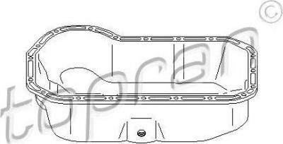 Topran 100 832 масляный поддон на VW PASSAT Variant (3A5, 35I)