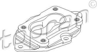 Topran 100 962 фланец, карбюратор на AUDI 80 (81, 85, B2)