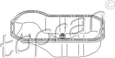 Topran 101 023 масляный поддон на VW PASSAT (32B)