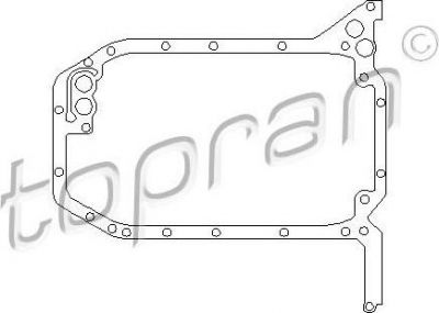 Topran 101 593 прокладка, масляный поддон на AUDI 80 Avant (8C, B4)